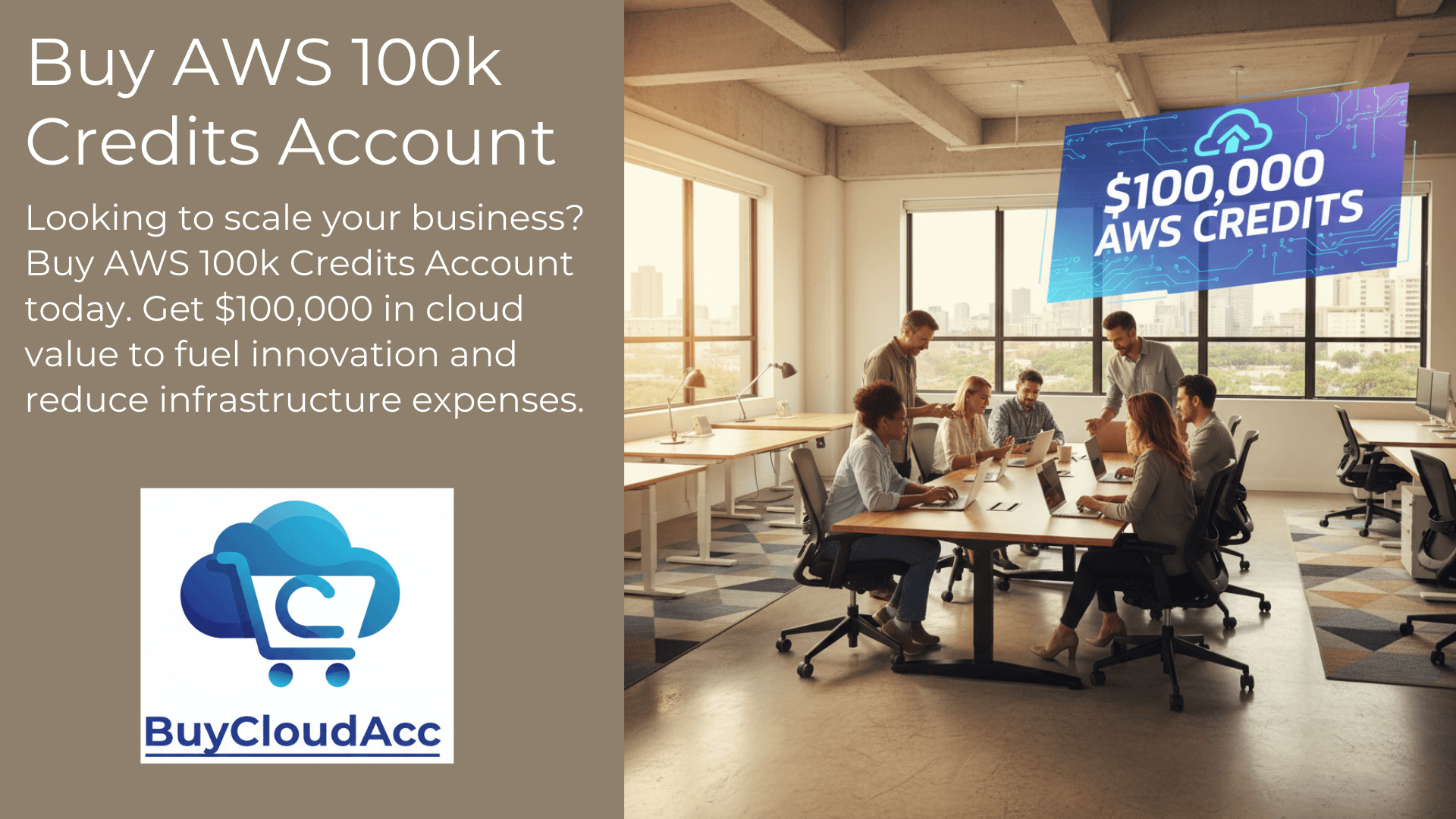 Buy AWS 100k Credits Account
