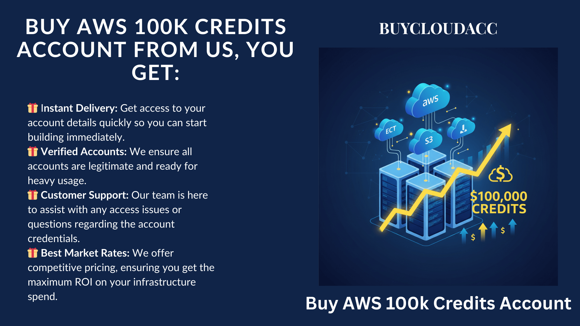 Buy AWS 100k Credits Accounts