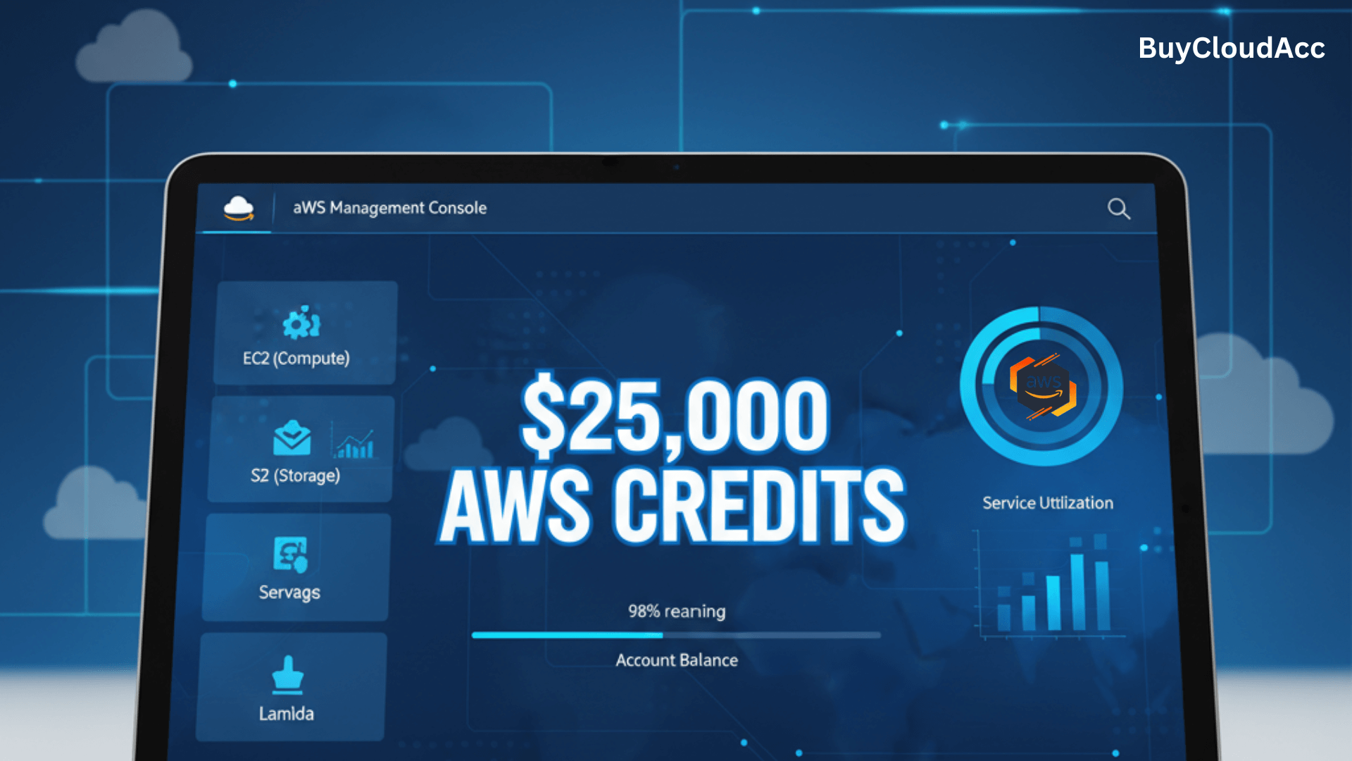 Buy AWS 25k Credits Accounts